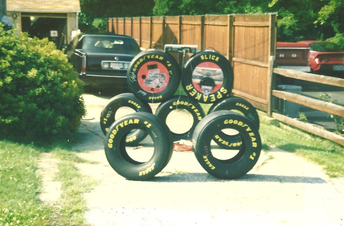 Speakers in Driveway